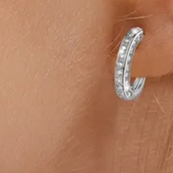 925 Hoop Earrings - Picture 5 of 7